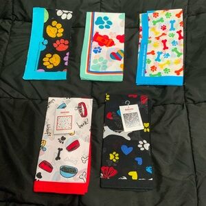 Colorful Dog Bandanas Set